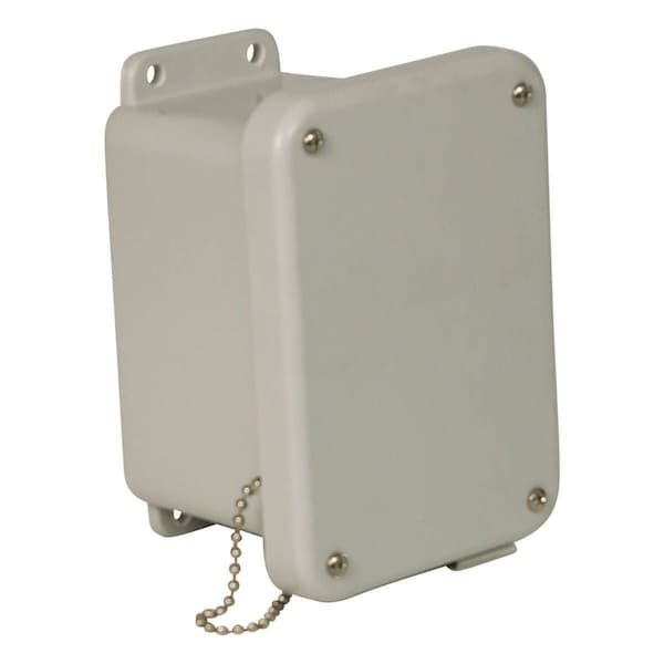 Screws Electrical Enclosures, 6 in H, 4 in D, 4 in W, 4X, Fiberglass